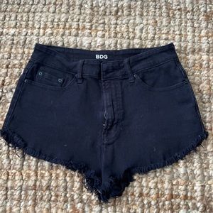 Black BDG Cutoff Jean Shorts